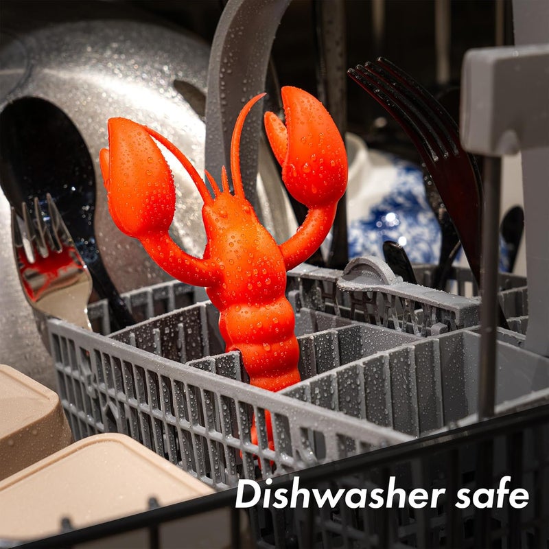 TG The Lobster Silicone Utensil Rest - Kitchen Gifts, Silicone Spoon Rest for Stove Top - Heat-Resistant, Funny Kitchen Gifts, Cooking Gifts - Non-Slip Spoon Holder Stove Organizer - Image 4